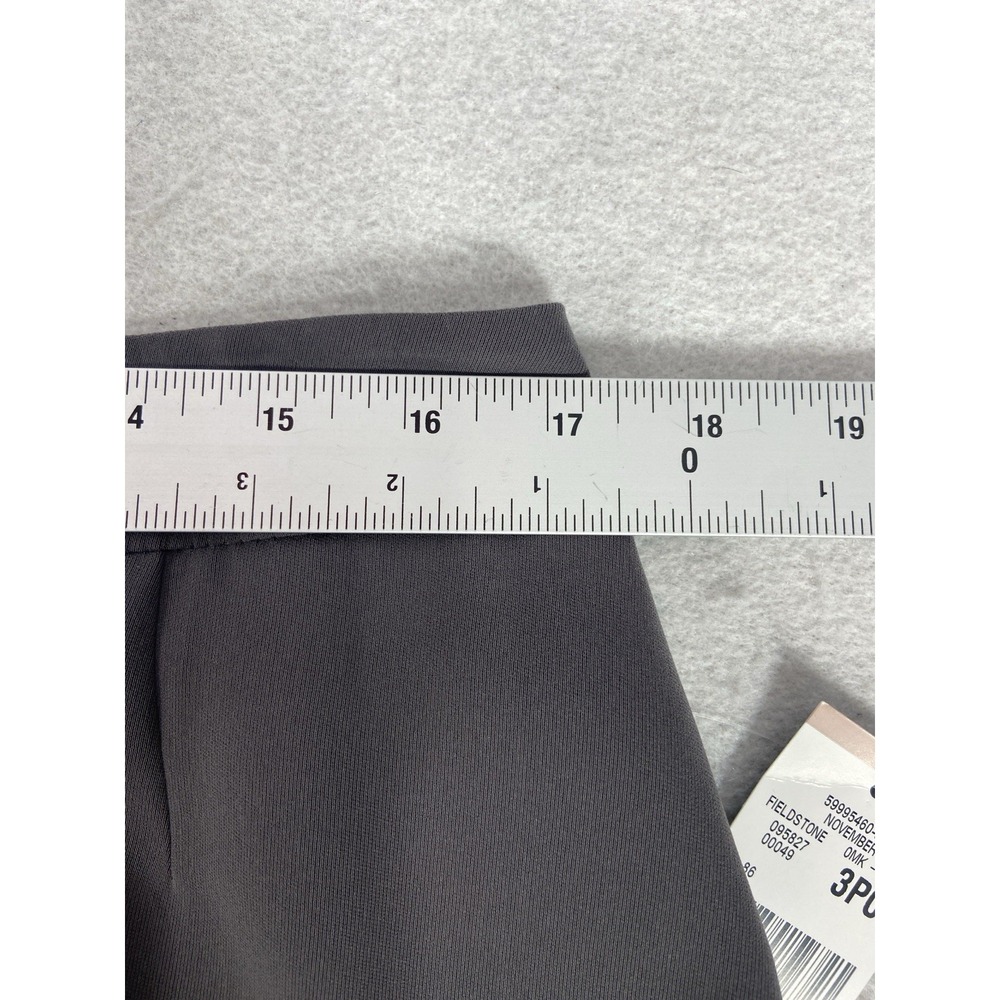 Kasper 2PC Pant Suit Women's 12 Gray Blazer Buttons Long Sleeve Fieldstone New - Picture 12 of 14